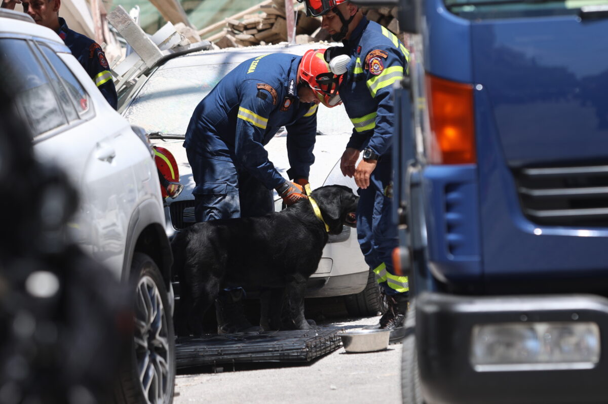 Κατάρρευση κτηρίου στα Πετράλωνα επί της οδού Αλκμήνης στην Αθήνα. Τρίτη 30 Ιουνίου 2026 (ΓΙΑΝΝΗΣ ΠΑΝΑΓΟΠΟΥΛΟΣ