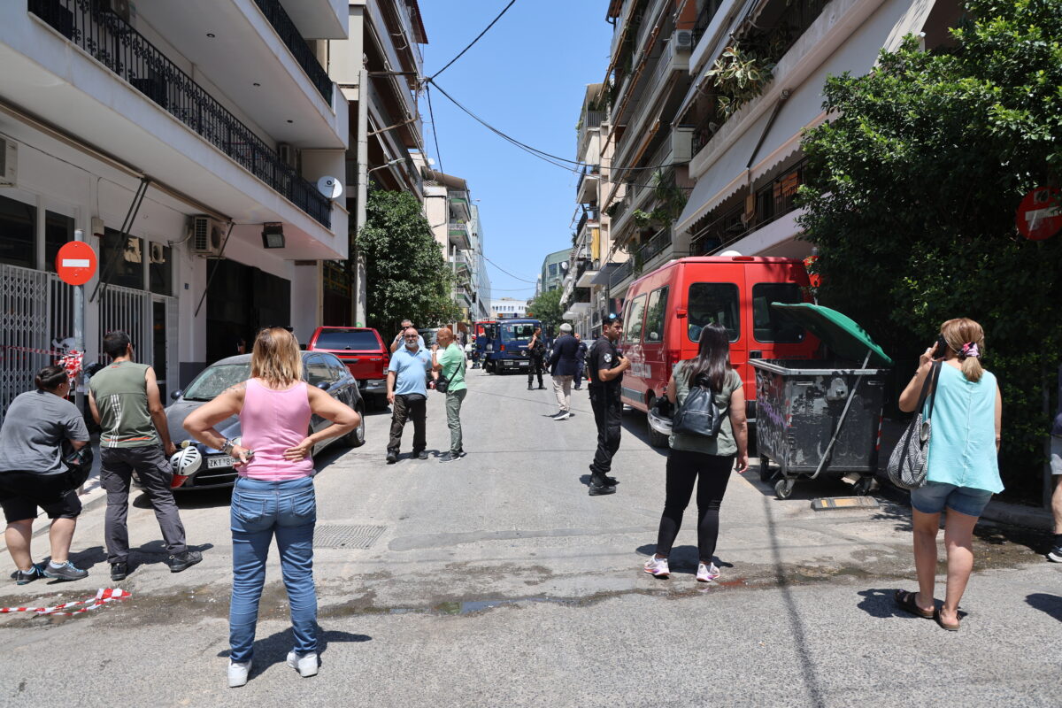Κατάρρευση κτηρίου στα Πετράλωνα επί της οδού Αλκμήνης στην Αθήνα. Τρίτη 30 Ιουνίου 2026 (ΓΙΑΝΝΗΣ ΠΑΝΑΓΟΠΟΥΛΟΣ