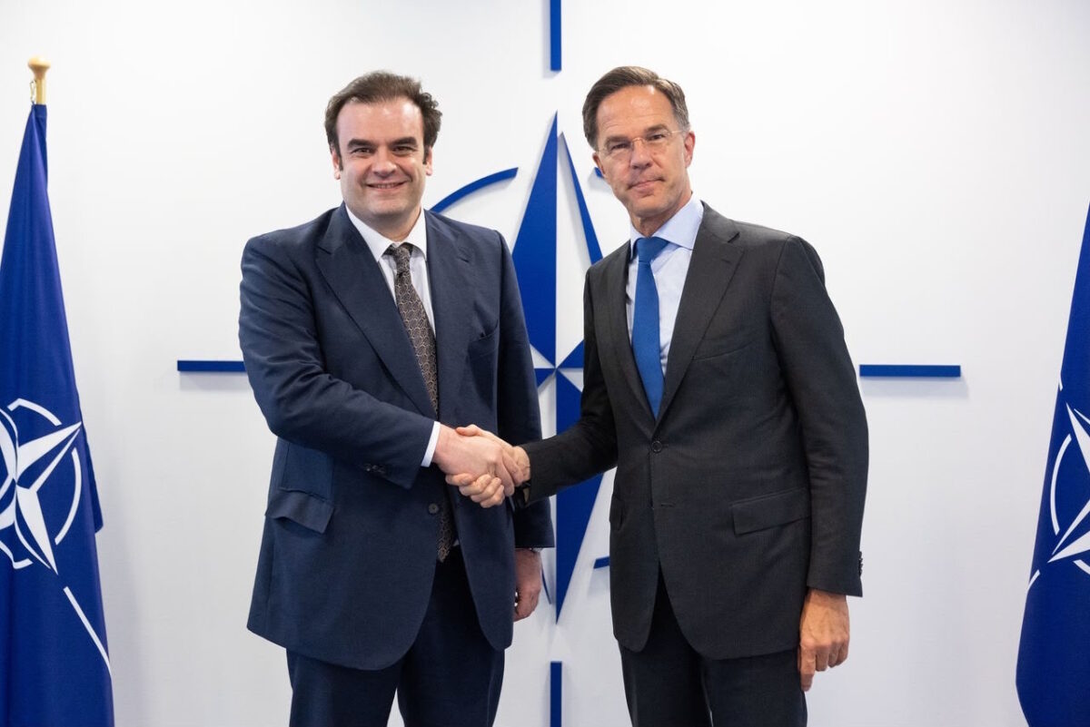 Συνάντηση του Προέδρου του Eurogroup και Υπουργού Εθνικής Οικονομίας και Οικονομικών Κυριάκου Πιερρακάκη με τον Γενικό Γραμματέα του ΝΑΤΟ Mark Rutte