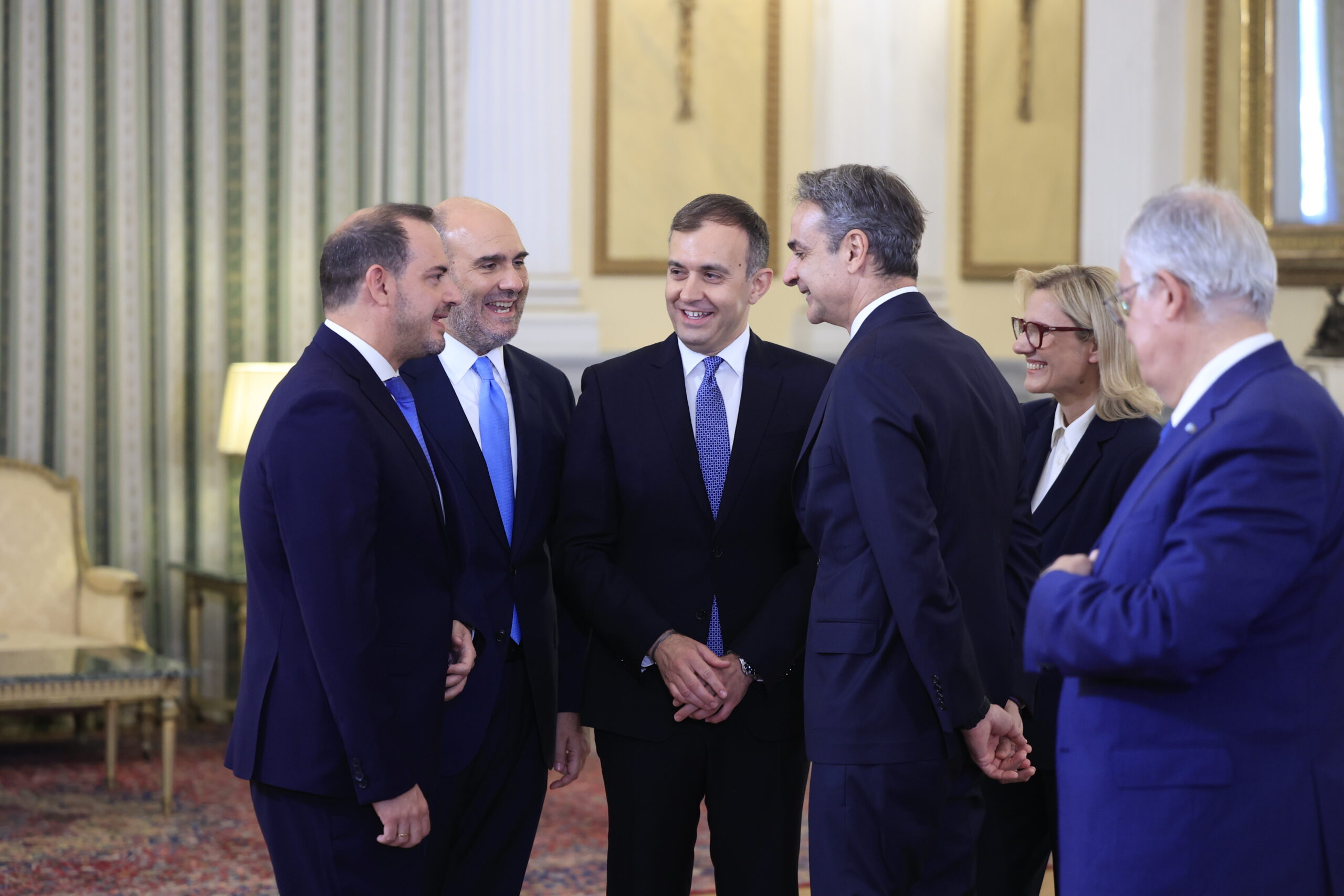 Ορκωμοσία των νέων μελών της κυβέρνησης ενώπιον του Προέδρου της Δημοκρατίας Κωνσταντίνου Αν. Τασούλα και παρουσία του Πρωθυπουργού Κυριάκου Μητσοτάκη στο Προεδρικό Μέγαρο. Παρασκευή 12 Ιουνίου 2026 (ΓΙΩΡΓΟΣ ΚΟΝΤΑΡΙΝΗΣ