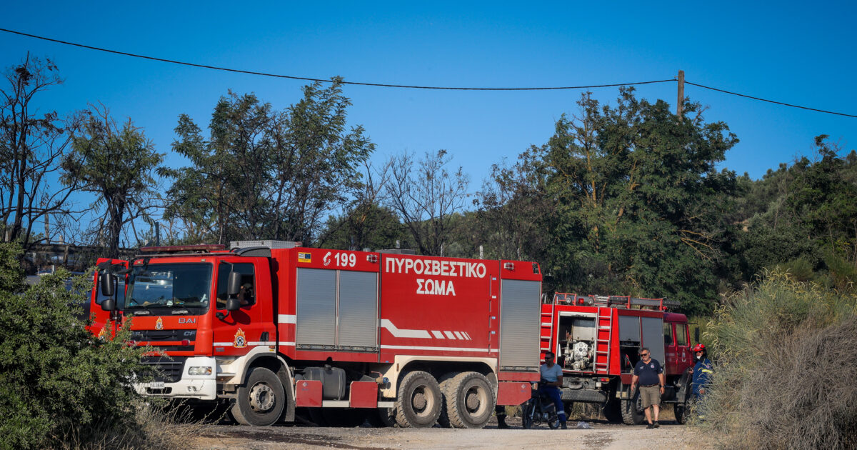 Φωτιά στην Αγιάσο Λέσβου: Ήχησε το 112 για ετοιμότητα