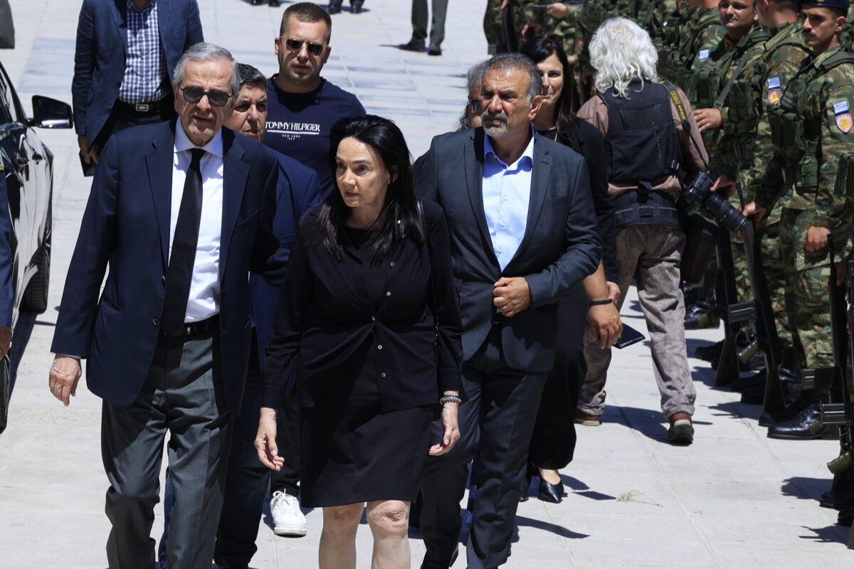 Ο Αντώνης Σαμαράς και η Γεωργία Κρητικού 