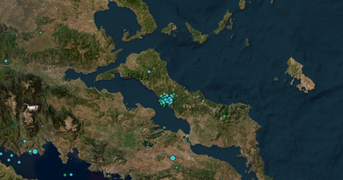 Διπλός σεισμός στο Προκόπιο Ευβοίας μεγέθους 3,7 Ρίχτερ