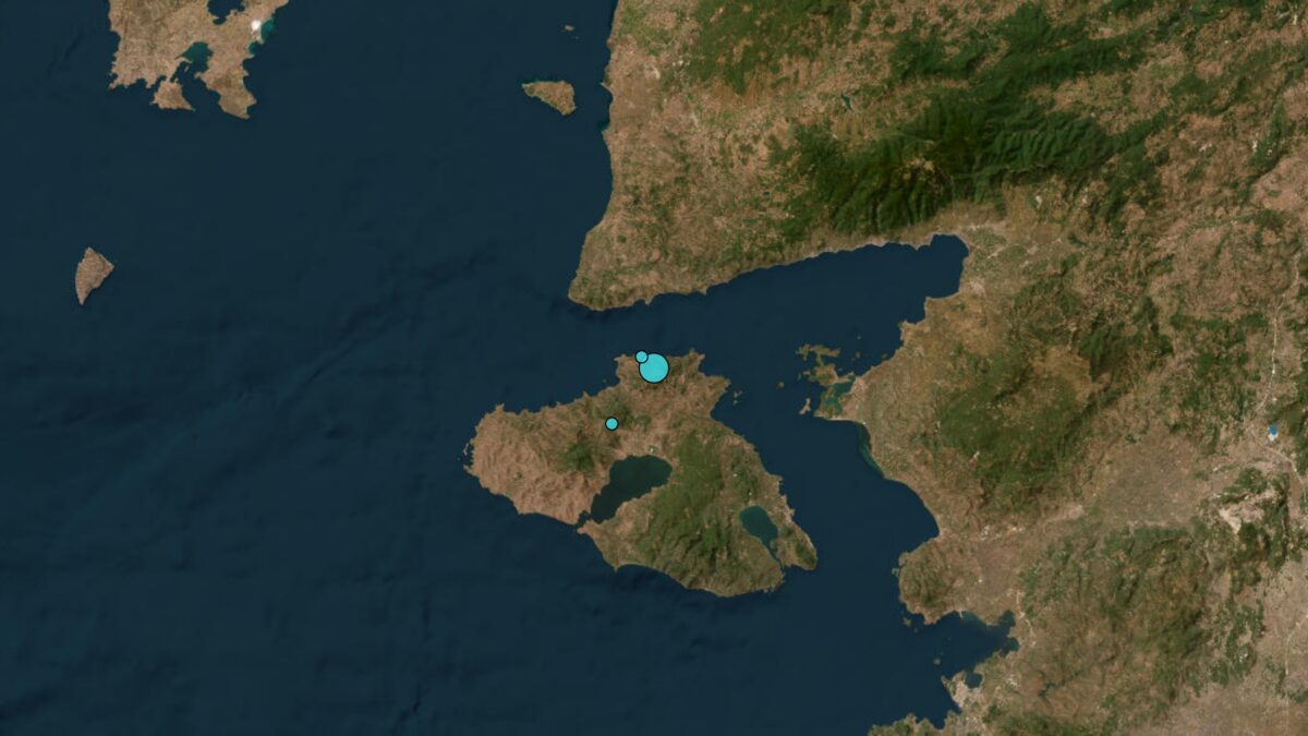 Σεισμός στη Μήθυμνα Λέσβου μεγέθους 3,6 Ρίχτερ