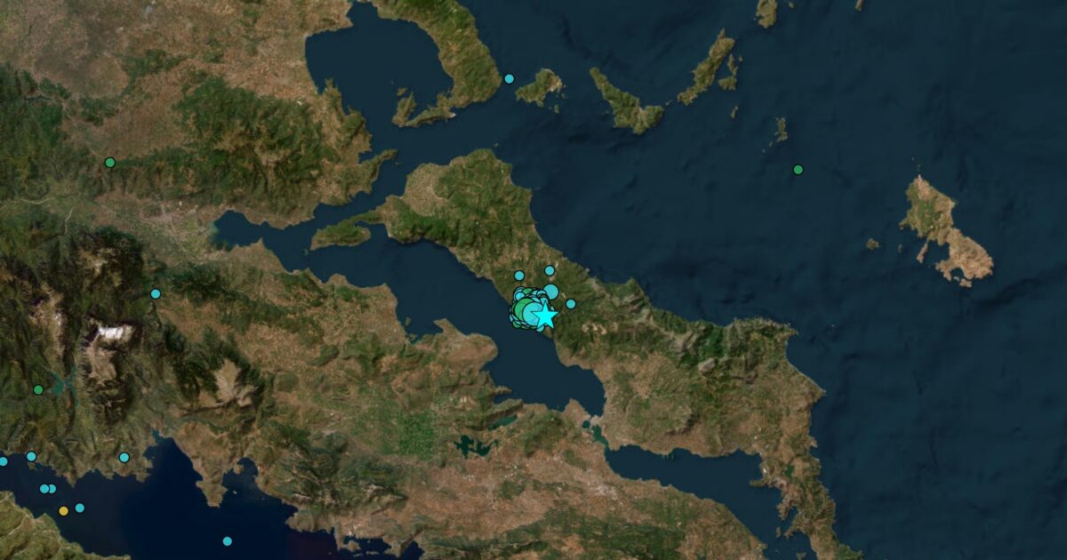 Σεισμός στο Προκόπιο Ευβοίας μεγέθους 3,9 Ρίχτερ