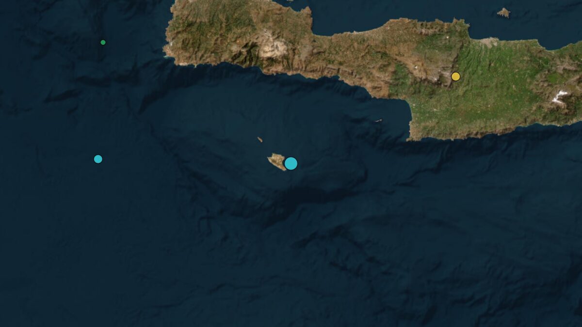 Σεισμοί στην Γαύδο: Ισχυρές δονήσεις μεγέθους 5,3 και 4,7 Ρίχτερ