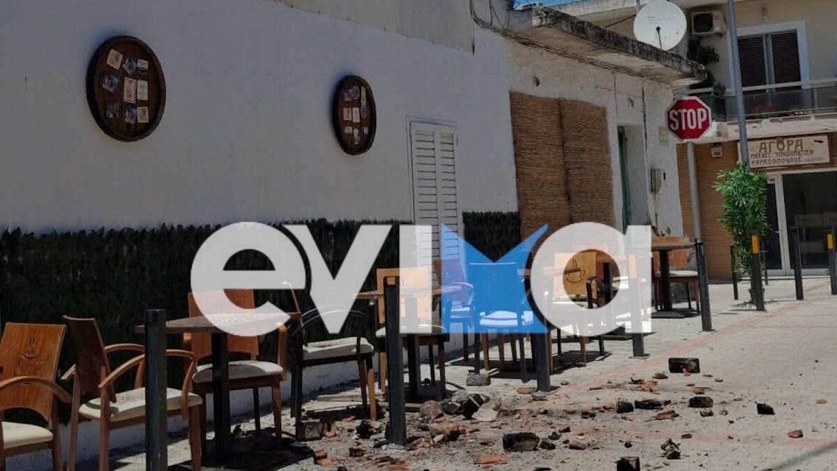 Ζημιές από τον σεισμό στην Εύβοια