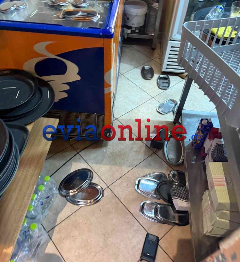 Ζημιές σε μαγαζί στην Εύβοια