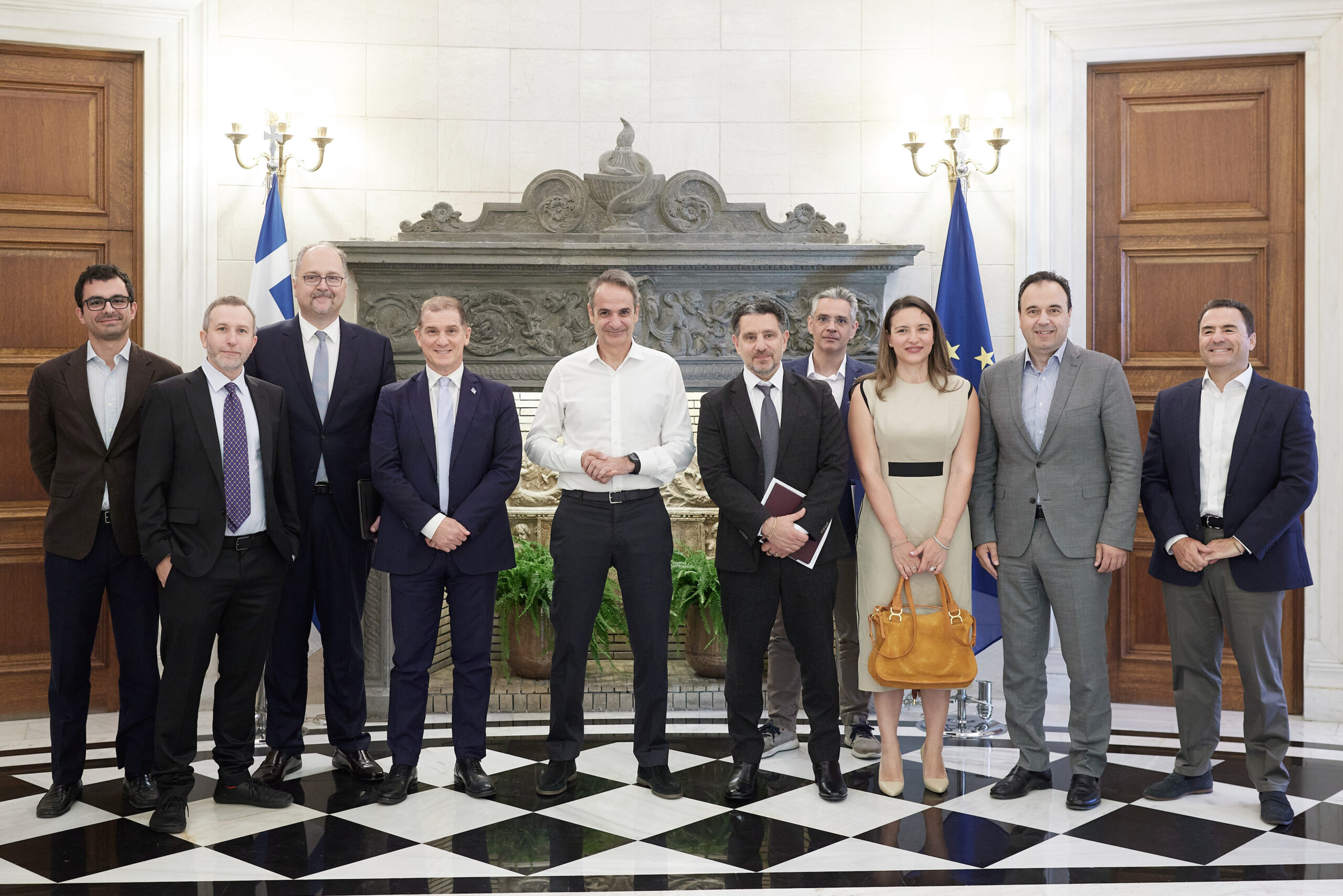 Κυριάκος Μητσοτάκης και Panos Panay