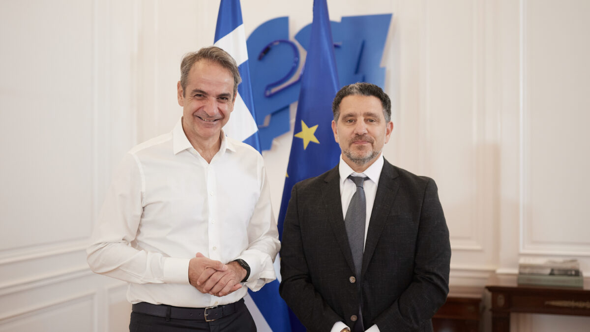 Κυριάκος Μητσοτάκης και Panos Panay