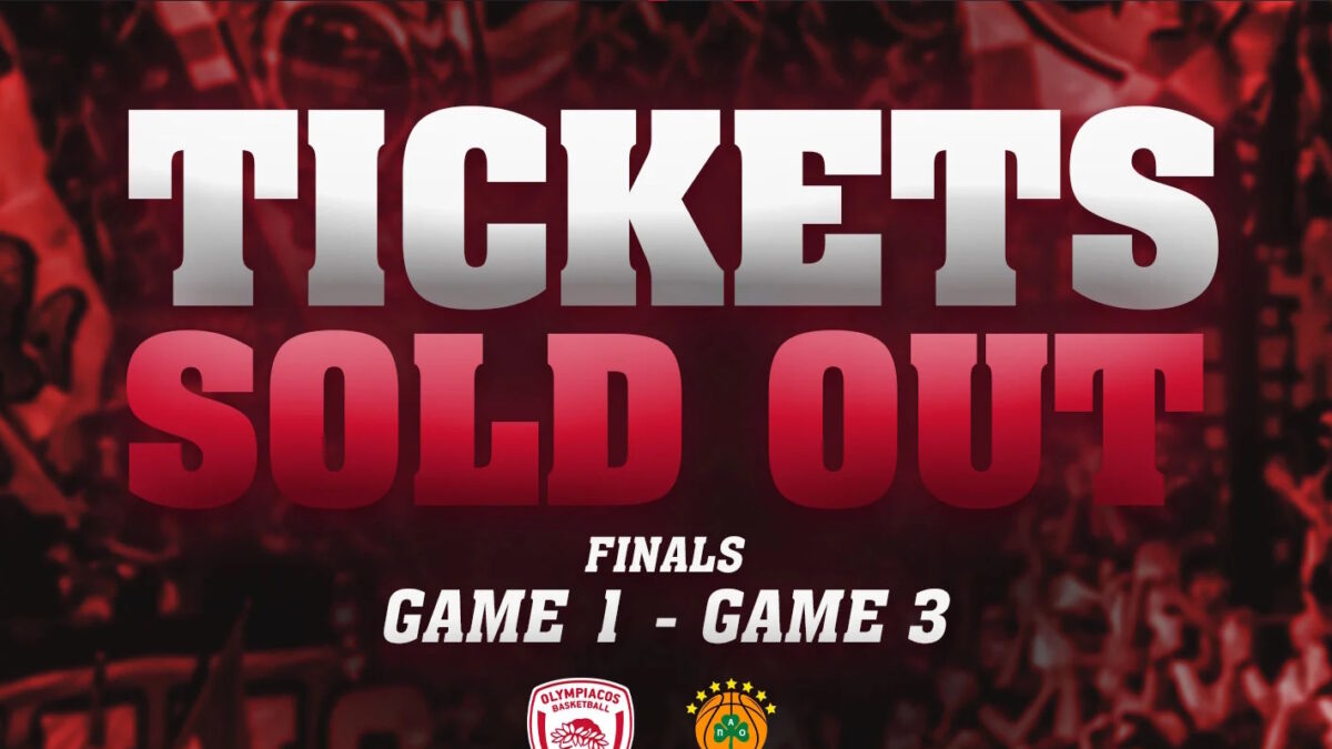 Ολυμπιακός – Παναθηναϊκός: Sold out το ΣΕΦ στον 1ο και 3ο τελικό της GBL
