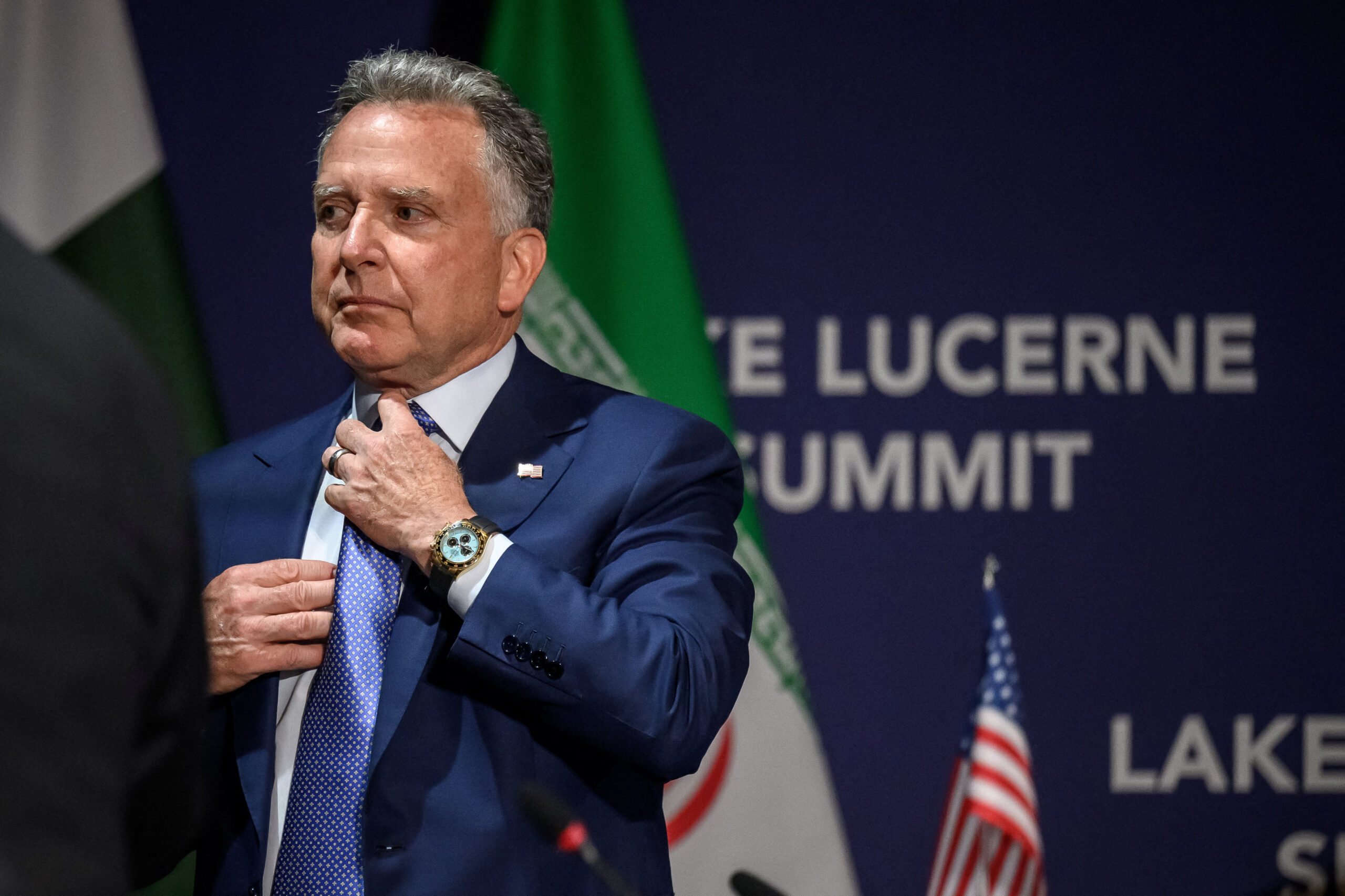 U.S. Special Envoy to the Middle East Steve Witkoff looks on prior to a quadrilateral meeting between the United States, Iran, Pakistan and Qatar at the Burgenstock luxury hotel complex overlooking Lake Lucerne, Switzerland, on June 21, 2026. Fabrice Coffrini/Pool via REUTERS