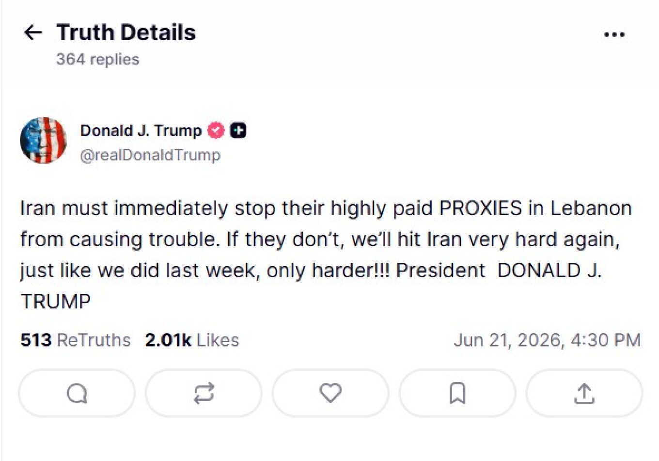 trump anartisi iran