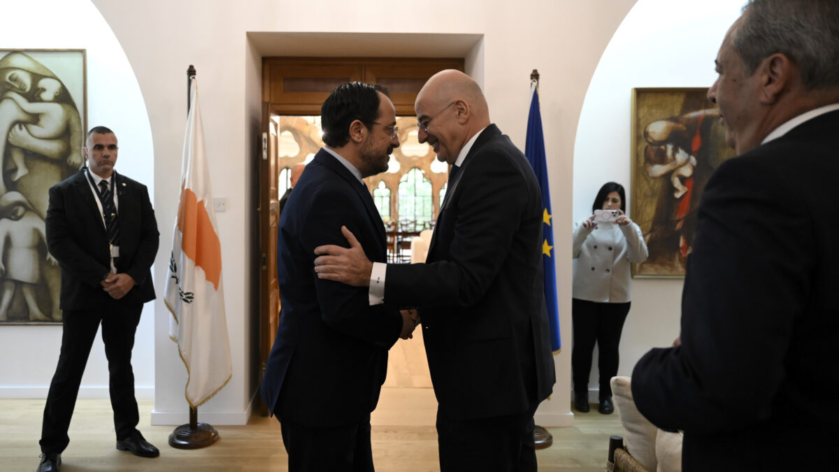 Νίκος Χριστοδουλίδης και Νίκος Δένδιας