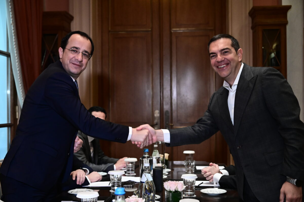 Νίκος Χριστοδουλίδης και Αλέξης Τσίπρας