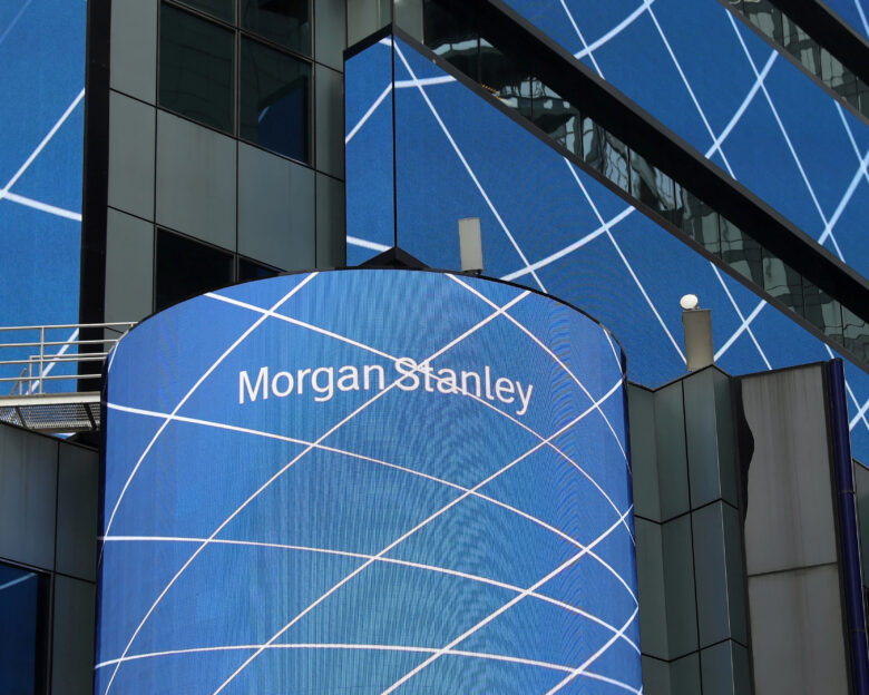 FILE PHOTO: The corporate logo of financial firm Morgan Stanley is pictured on the company's world headquarters in New York, U.S. April 17, 2017.
