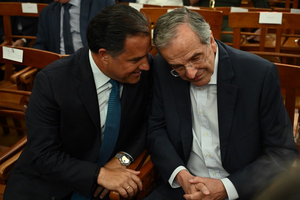 Ο Άδωνις Γεωργιάδης με τον Αντώνη Σαμαρά