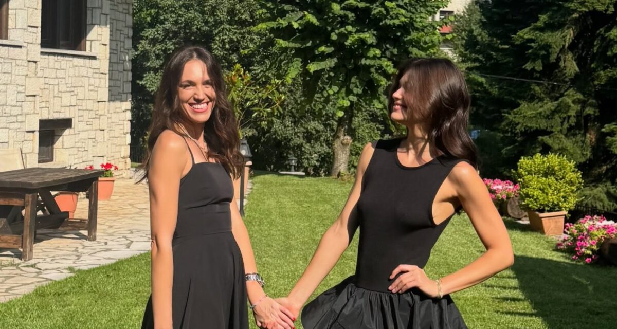 Η Κλέλια Ανδριολάτου με την αδερφή της Ναστάζια