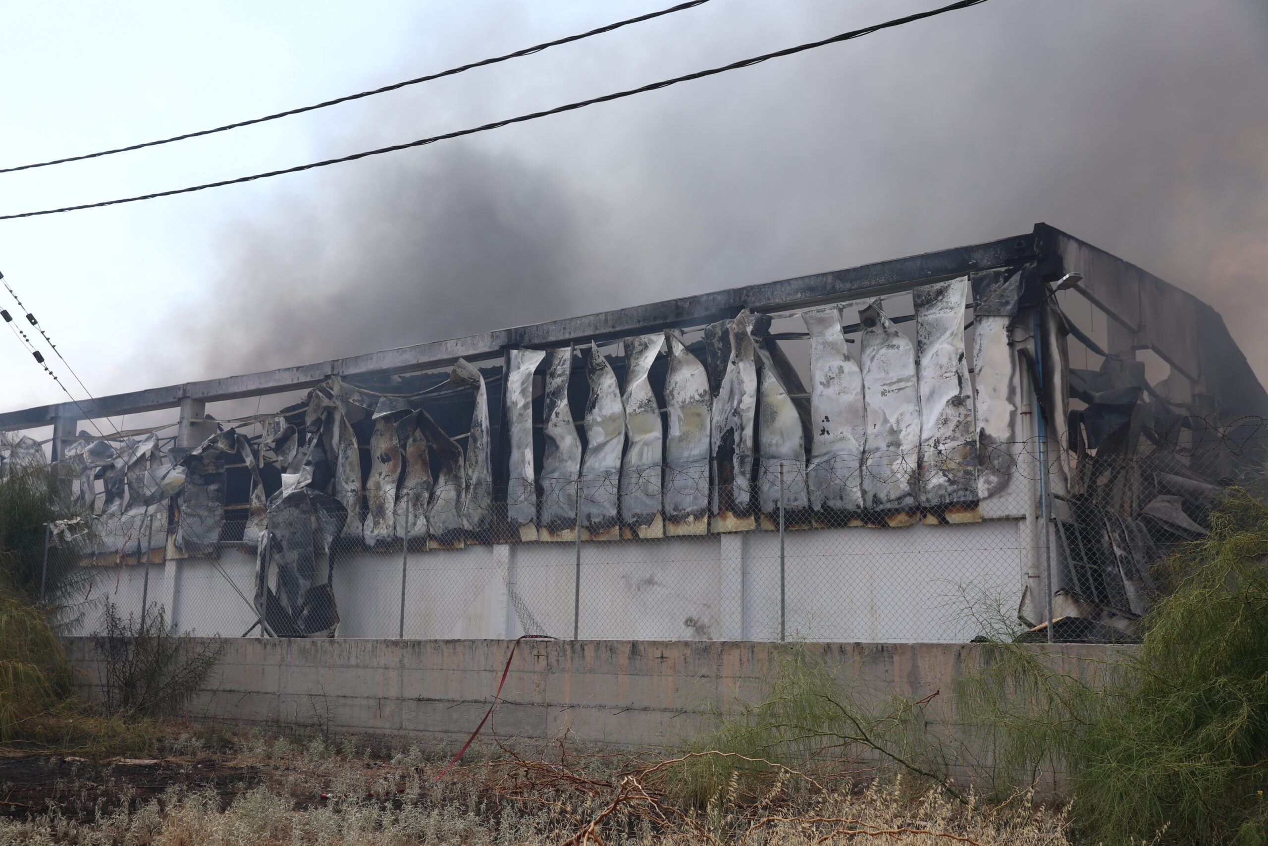 Καταστράφηκε η επιχείρηση στον Ασπρόπυργο