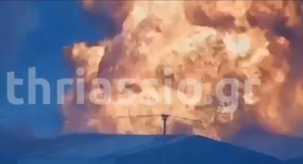 Από τη φονική έκρηξη στον Ασπρόπυργο