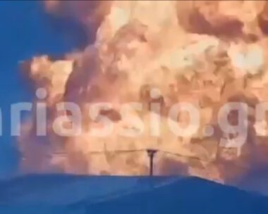 Από τη φονική έκρηξη στον Ασπρόπυργο