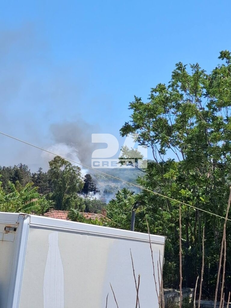 Φωτιά κοντά στον αρχαιολογικό χώρο της Κνωσού