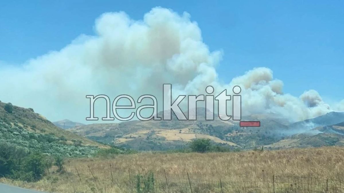 Φωτιά στο Μελιδοχώρι Ηρακλείου