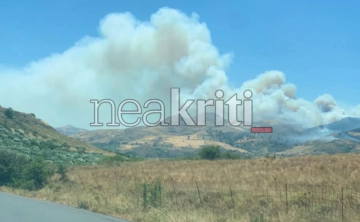 Φωτιά στο Μελιδοχώρι Ηρακλείου
