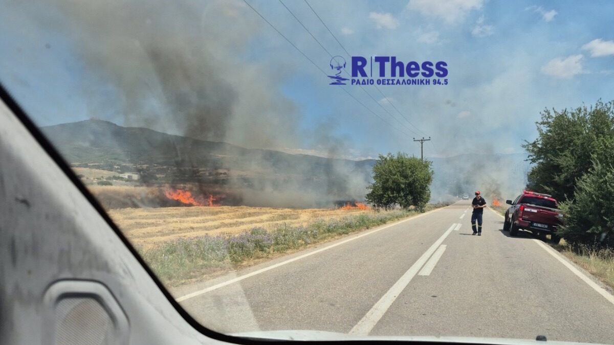 Η φωτιά στη Θέρμη