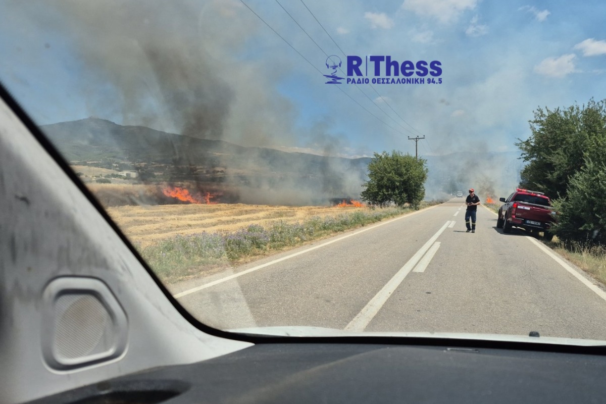 Η φωτιά στη Θέρμη