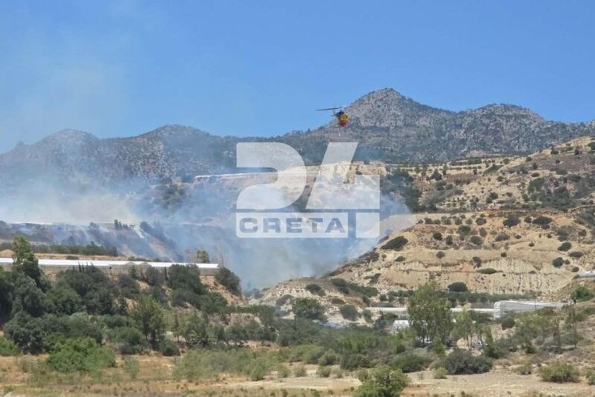 φωτια ιεραπετρα