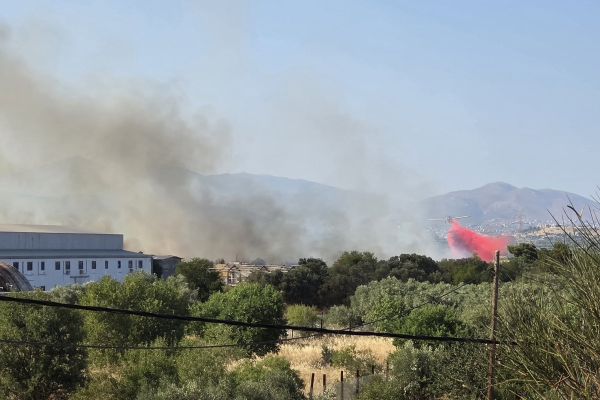 Η φωτιά στο Κορωπί