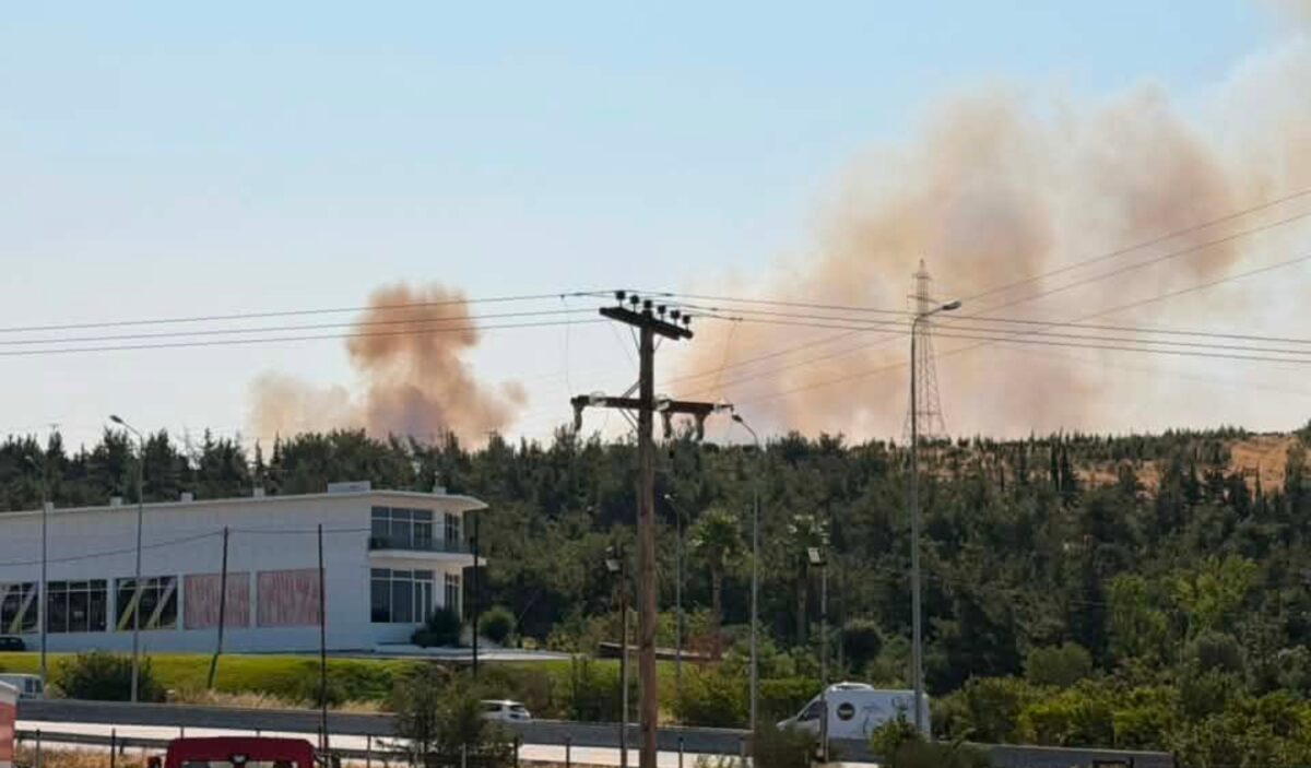 Φωτιά στο Δερβένι Θεσσαλονίκης: Μήνυμα του 112 για καπνούς και ετοιμότητα - 7 εναέρια μέσα στη μάχη