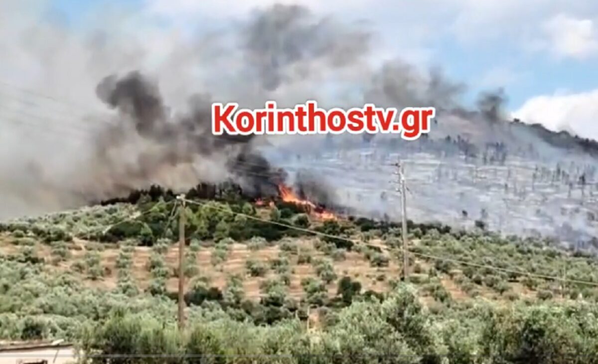 Φωτιά στο Σπαθοβούνι Κορινθίας - Ήχησε το 112 γα ετοιμότητα