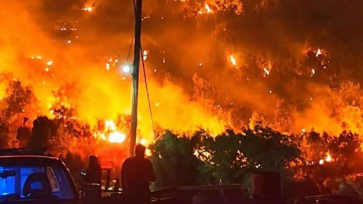 Φωτιά στη Λέσβο