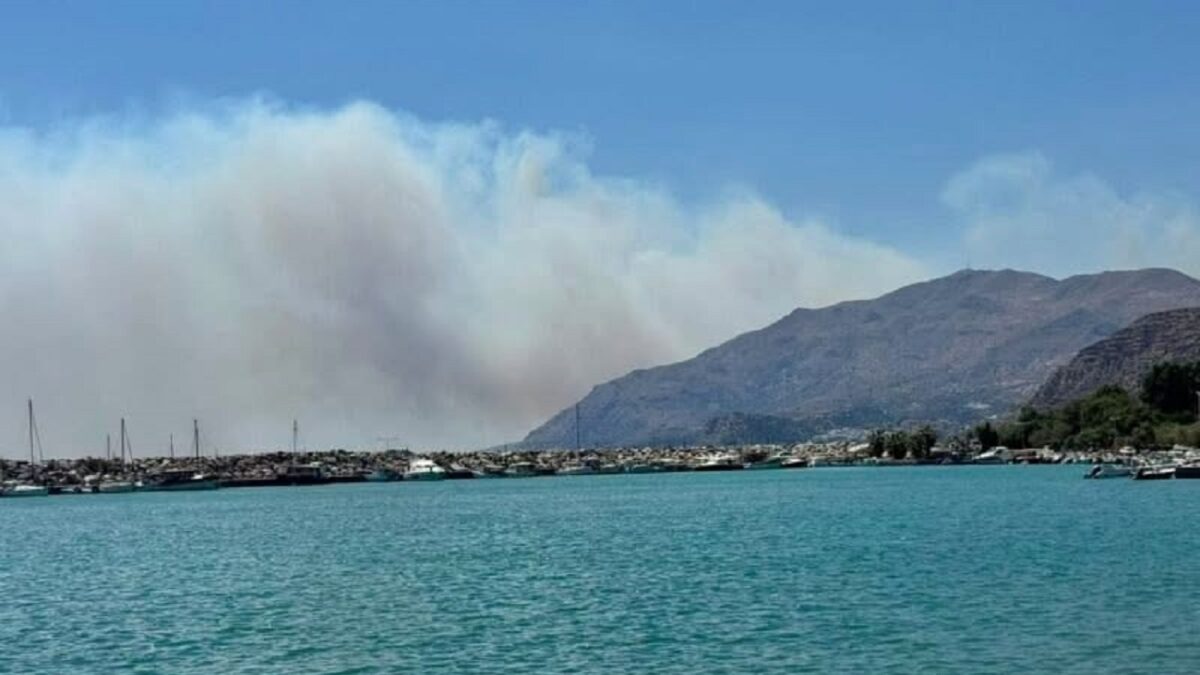 Φωτιά στο Ρέθυμνο