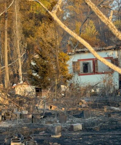 Το σπίτι που καταστράφηκε ολοσχερώς