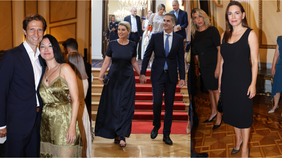 Από αριστερά: Μάξιμος Μουμούρης, Νάντια Γιαννακοπούλου, Σία Κοσιώνη, Κώστας Μπακογιάννης και Όλγα Κεφαλονιάννη