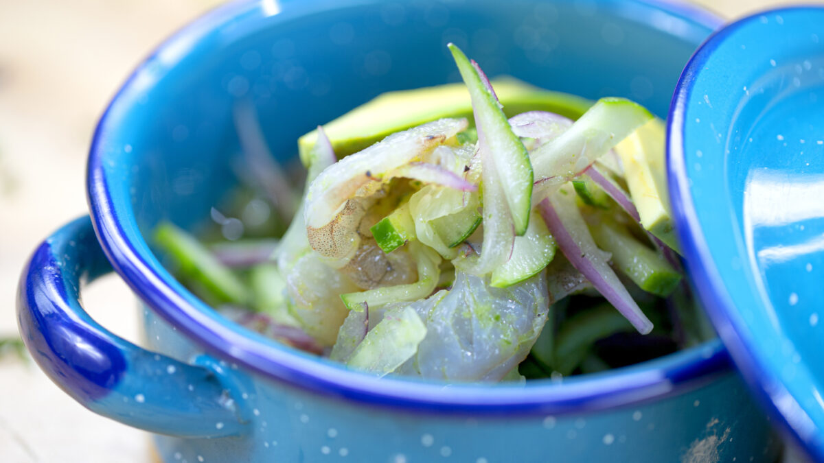 Γαρίδες ceviche