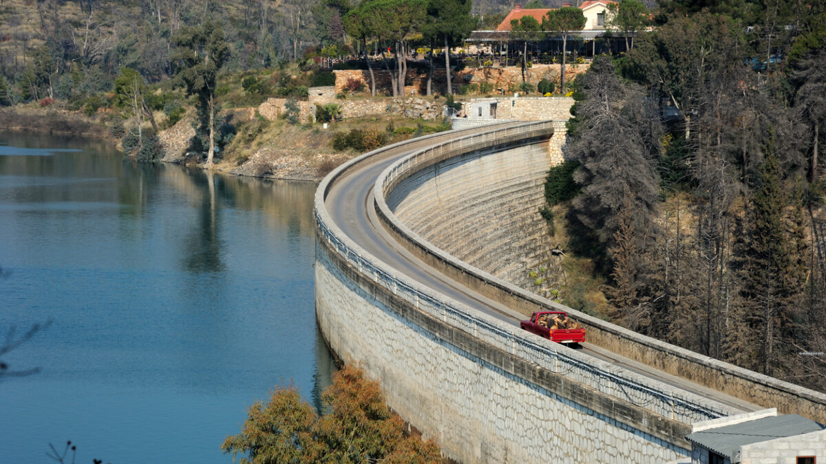 "The dam of Marathon Lake, Attica, Greece.related image"