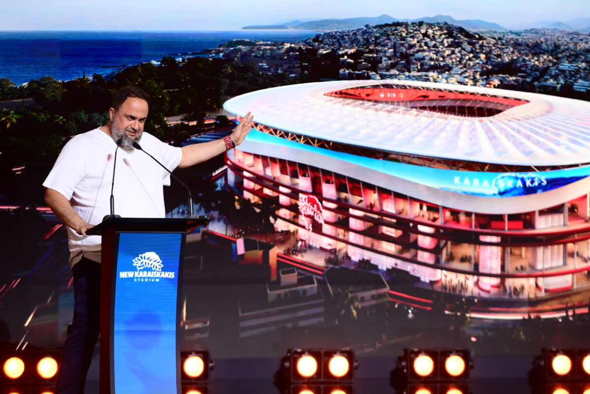 Βαγγέλης Μαρινάκης για το νέο γήπεδο «Γεώργιος Καραϊσκάκης»: «Θα είναι το θέατρο των ονείρων μας - Για δυο χρόνια θα είμαστε στο ΟΑΚΑ»