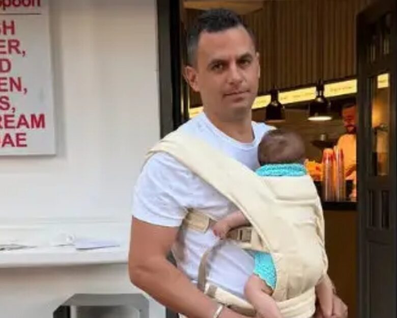 Ο Παναγιώτης Κουτσουμπής με την μικρή Ξένια