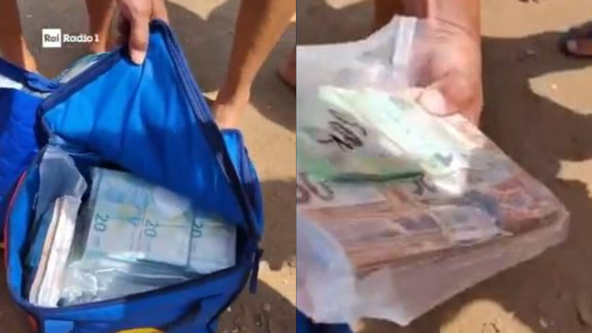 Χρήματα ξεβράστηκαν σε παραλία της Σικελίας
