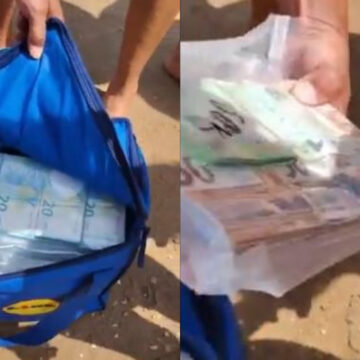 Χρήματα ξεβράστηκαν σε παραλία της Σικελίας