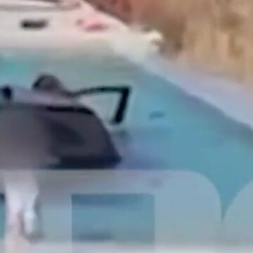 Αυτοκίνητο «βούτηξε» σε πισίνα ξενοδοχείου στη Μάνη