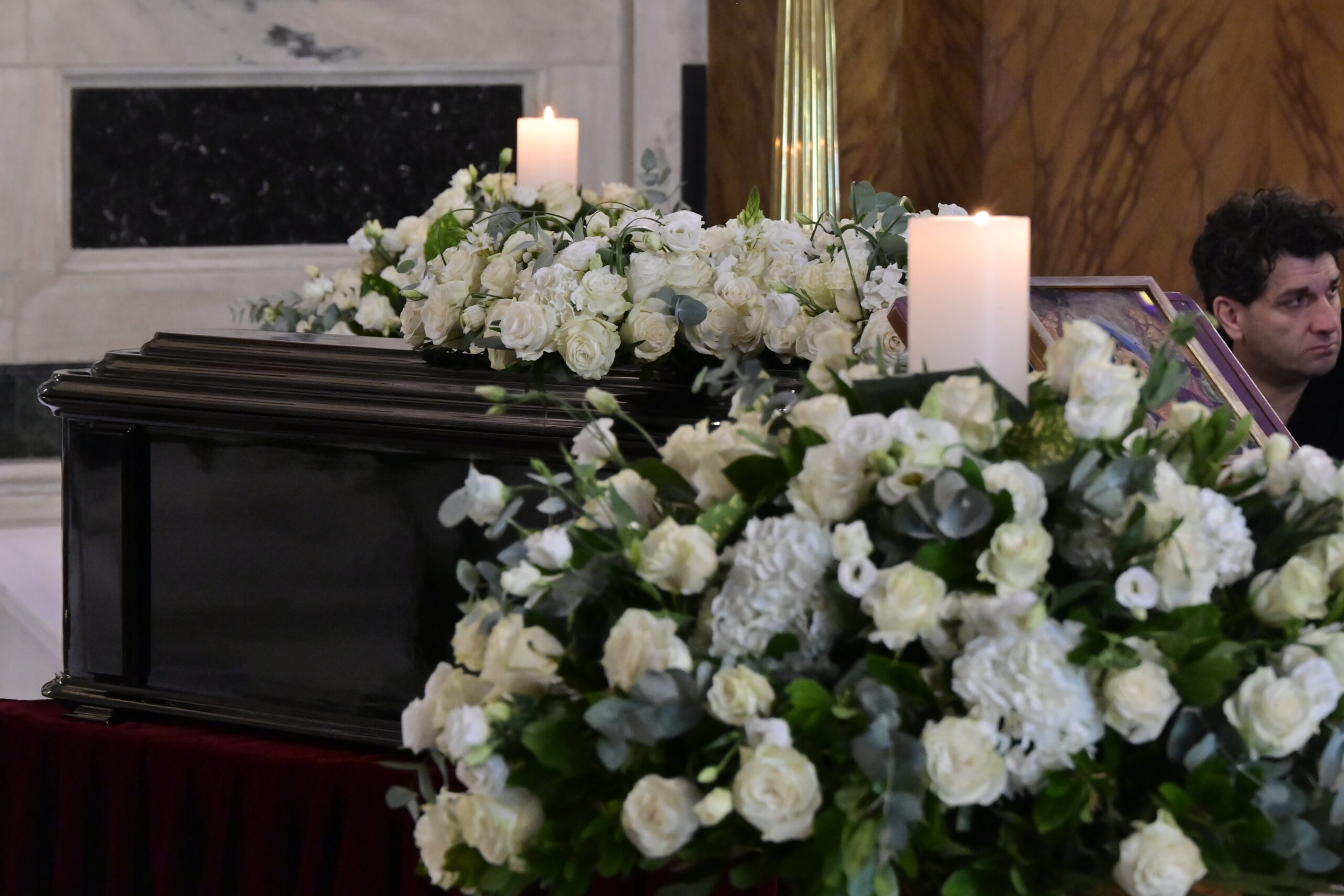 Εξόδιος ακολουθία στην Μητρόπολη Αθηνών της ηθοποιού Μάρως Κοντού, Παρασκευή 17 Ιουλίου 2026 (ΜΙΧΑΛΗΣ ΠΑΠΑΝΙΚΟΛΑΟΥ/EUROKINISSI)