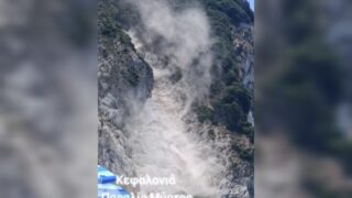 Κατολίσθηση στην Κεφαλονιά