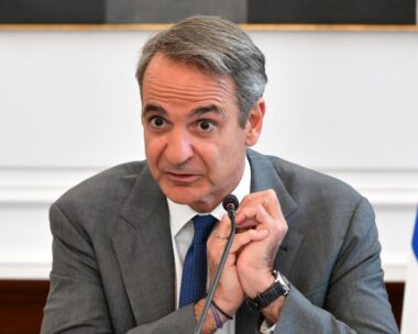 Ο Κυριάκος Μητσοτάκης στο υπουργικό συμβούλιο