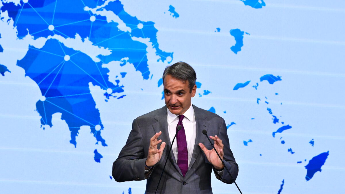 Ο Πρωθυπουργός Κυριάκος Μητσοτάκης στην εκδήλωση που διοργανώνει το Υπουργείο Εθνικής Οικονομίας και Οικονομικών για την παρουσίαση του Εθνικού Προγράμματος Ανάπτυξης 2026-2030  στο Ωδείο Αθηνών.   Τρίτη 21 Ιουλίου 2026 (ΤΑΤΙΑΝΑ ΜΠΟΛΑΡΗ