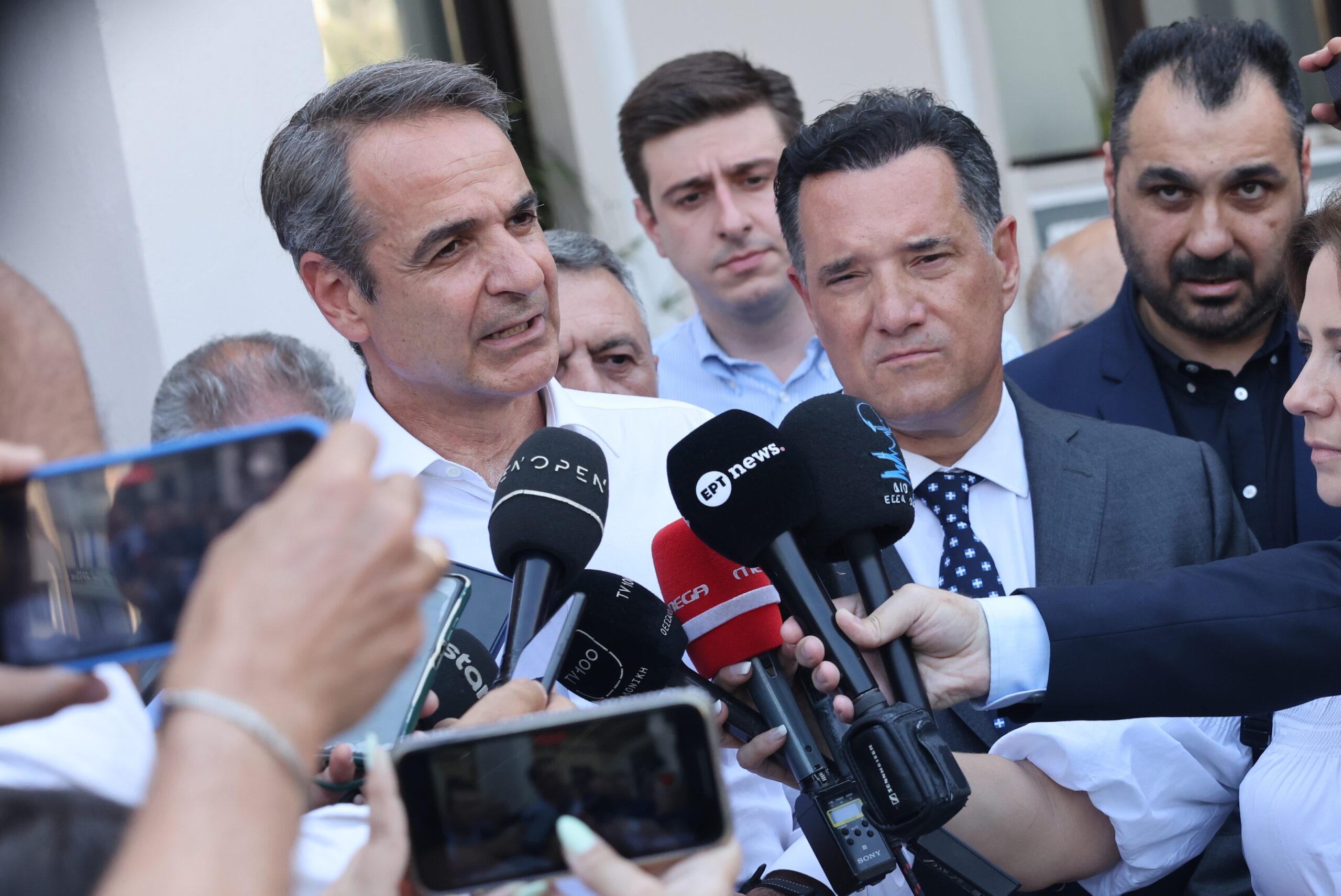 O Κυριάκος Μητσοτάκης (ΒΑΣΙΛΗΣ ΒΕΡΒΕΡΙΔΗΣ